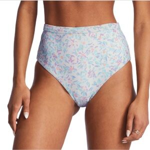 Billabong Sweet Oasis Floral High-Waisted‎ Bikini Bottom size Medium